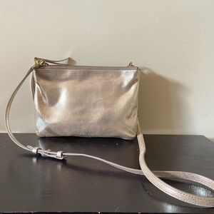 Fossil faux leather gold crossbody